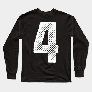 Rough Number 4 Long Sleeve T-Shirt